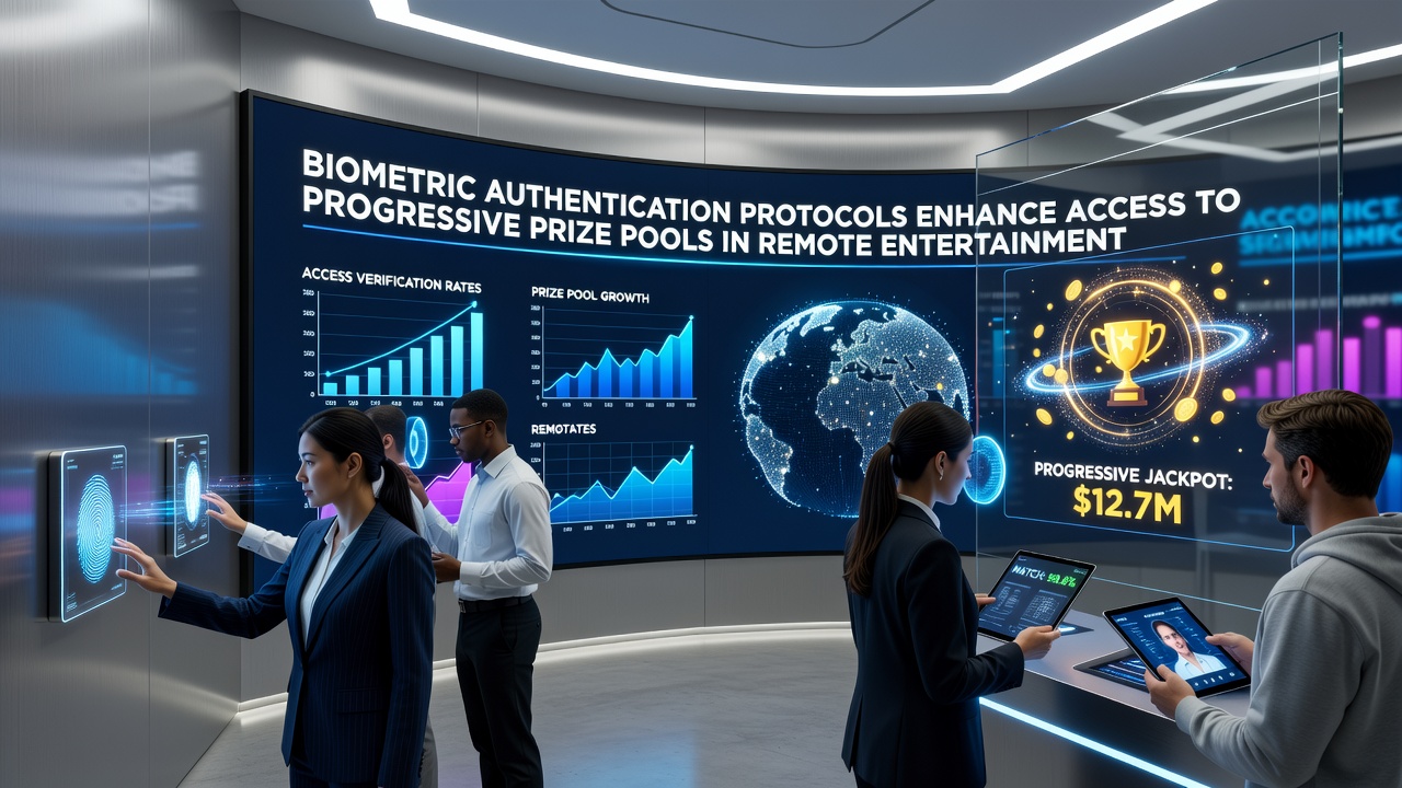 Secure biometric verification process linking users to layered progressive rewards