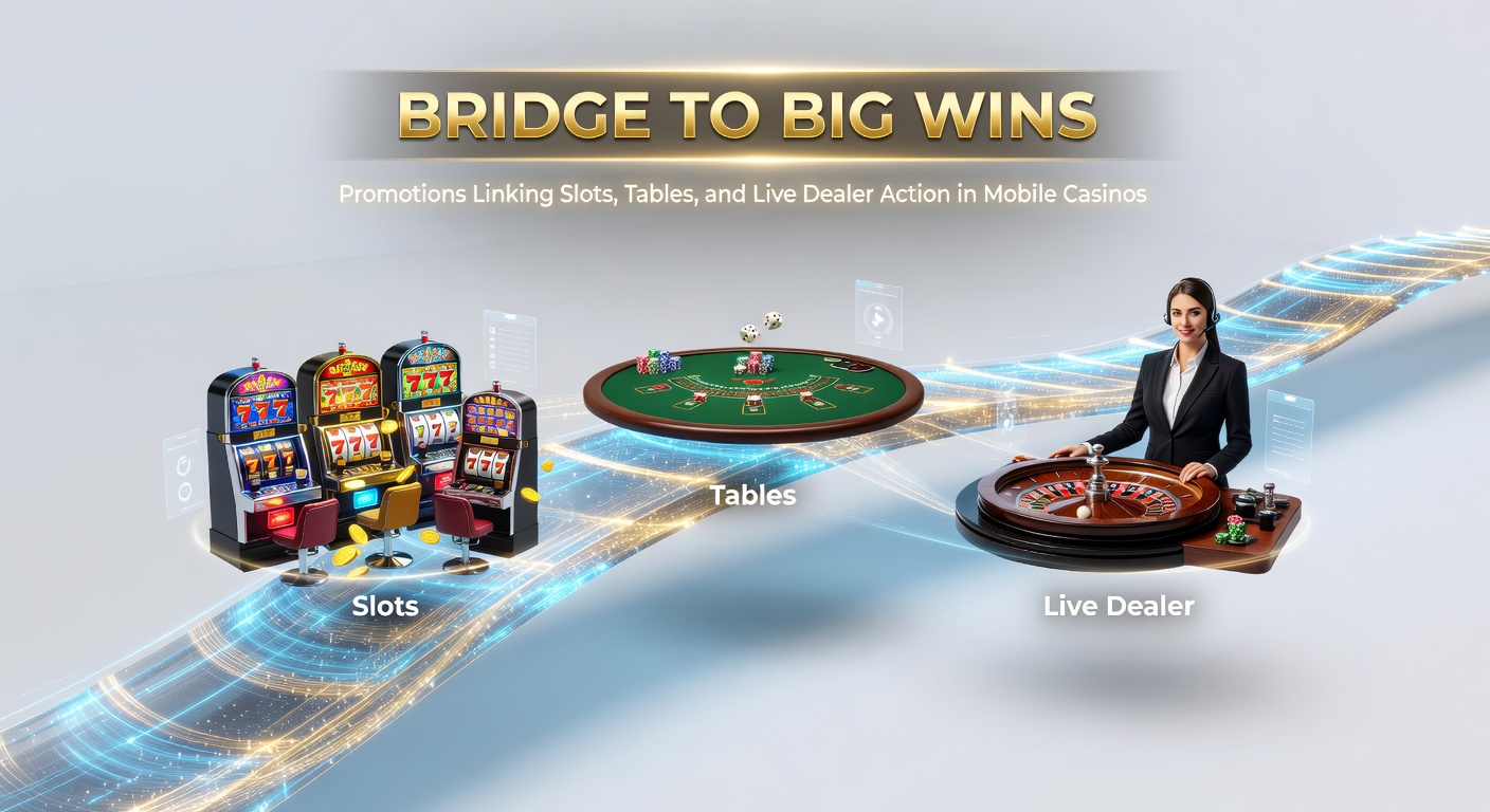 Dynamic split-screen view of a mobile app showing a slot win converting to live dealer blackjack chips, with promotional overlays illustrating the reward pathway