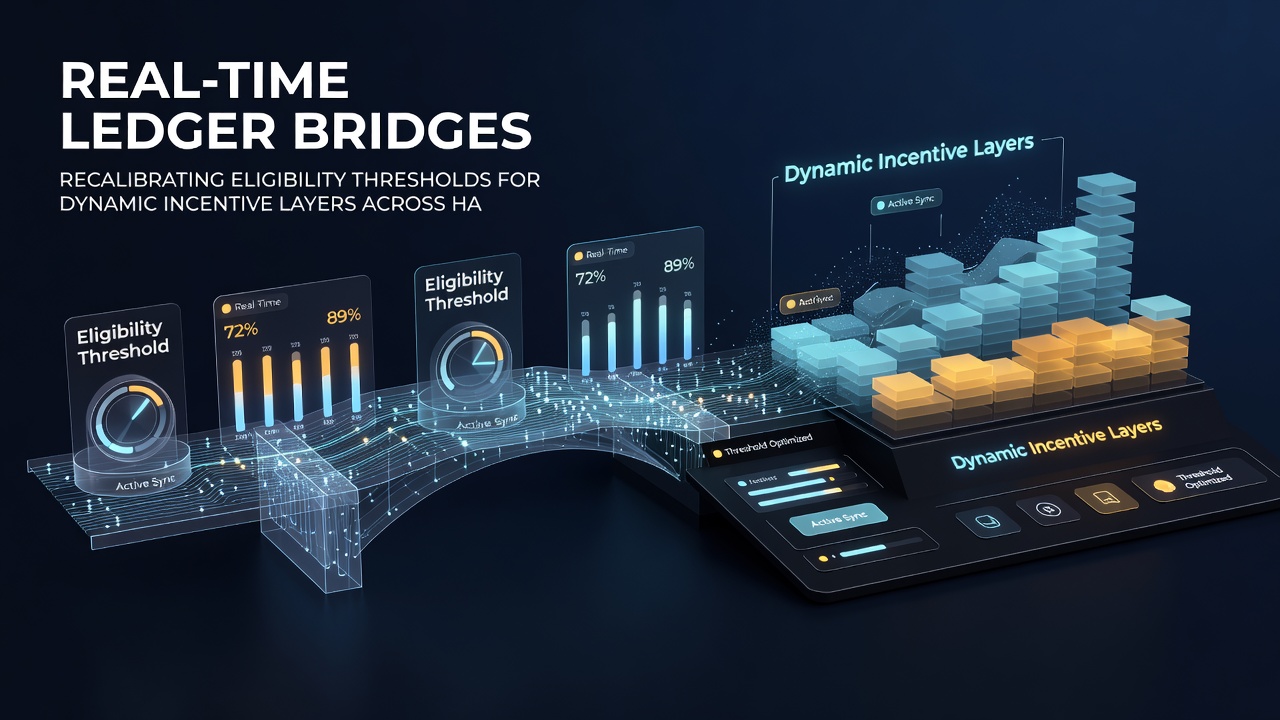 Mobile device displaying recalibrated incentive layers connected through real-time ledger systems
